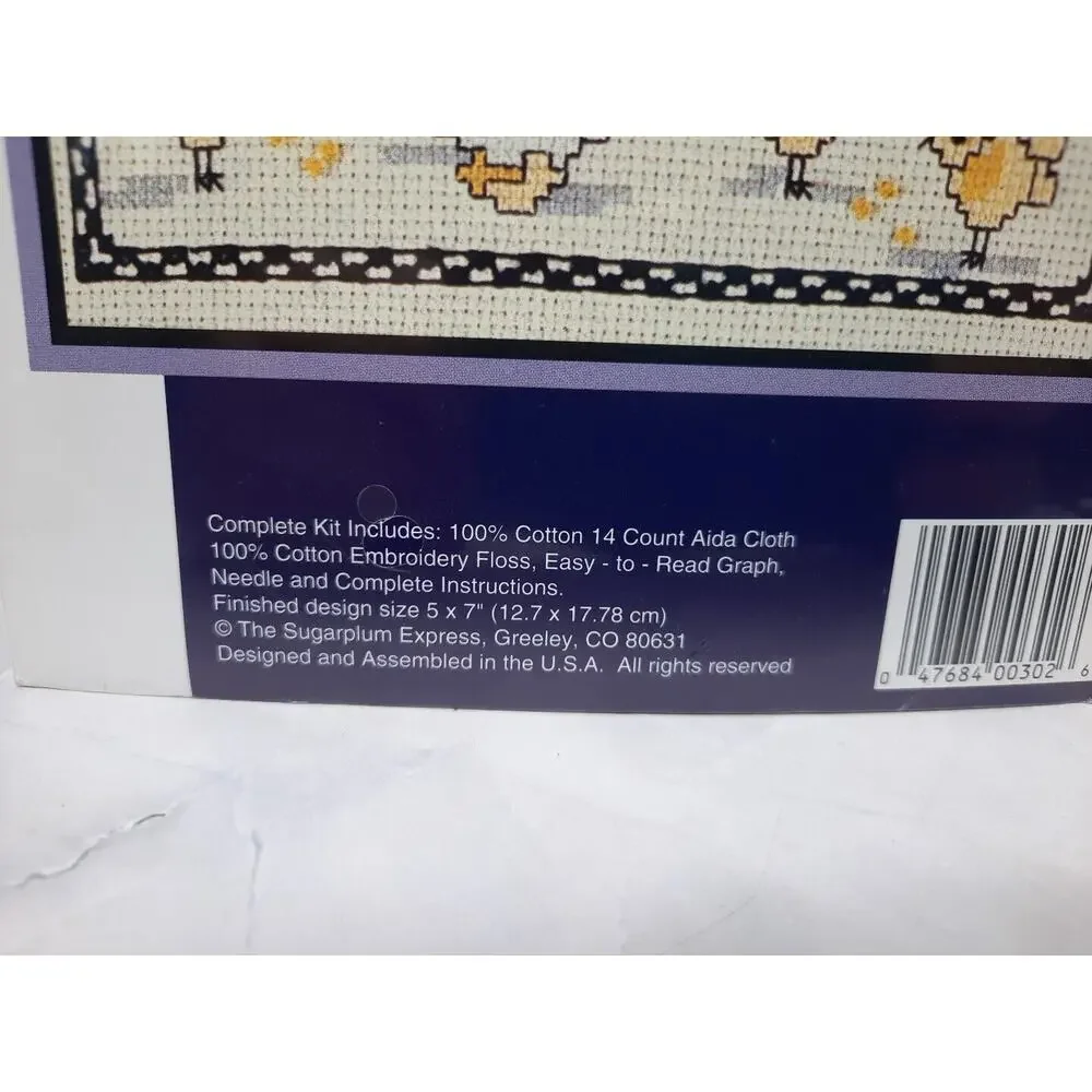 Sugarplum Express Munchkins Counted Cross Stitch Kit Animals Chicks 5x7